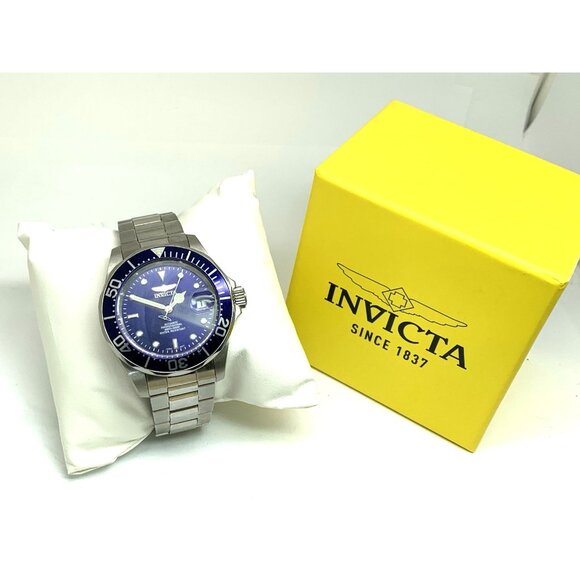 Invicta Men's Watch 9094A Pro Diver Automatic Blue Dial Silver Steel 40mm - Picture 3 of 15